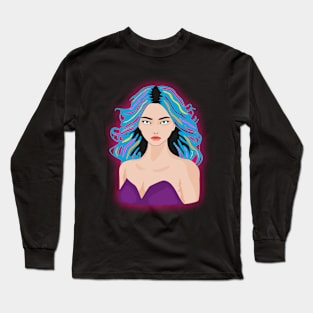 Women Beauty Long Sleeve T-Shirt